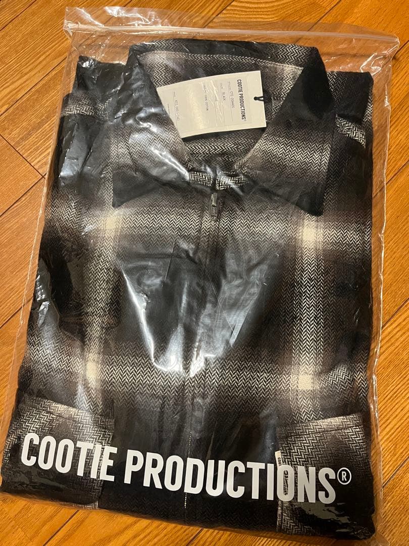 COOTIE / Ombre Nel Check Zip Up Shirt 新品 COOTIE / Ombre Nel Check Zip Up Shirt 新品