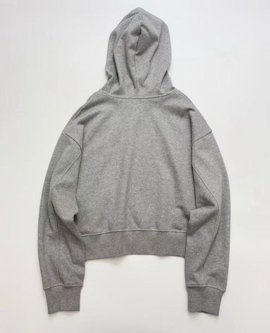 Sacai スリットボタンショートフィットルーズスウェットシャツ