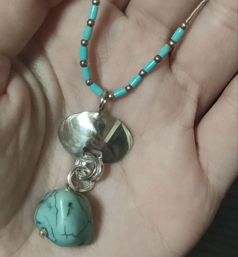 Silver 925 Turquoise ターコイズ シルバー ネックレス