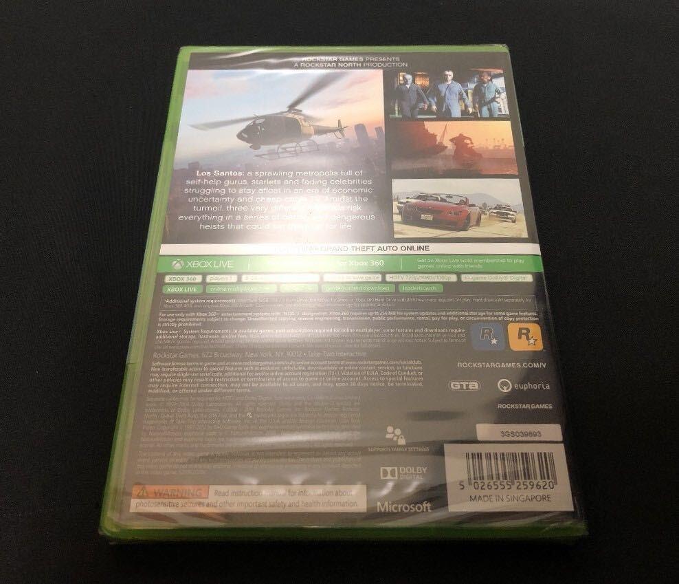 ※未開封 Xbox360 grand theft auto V アジア版 画像2