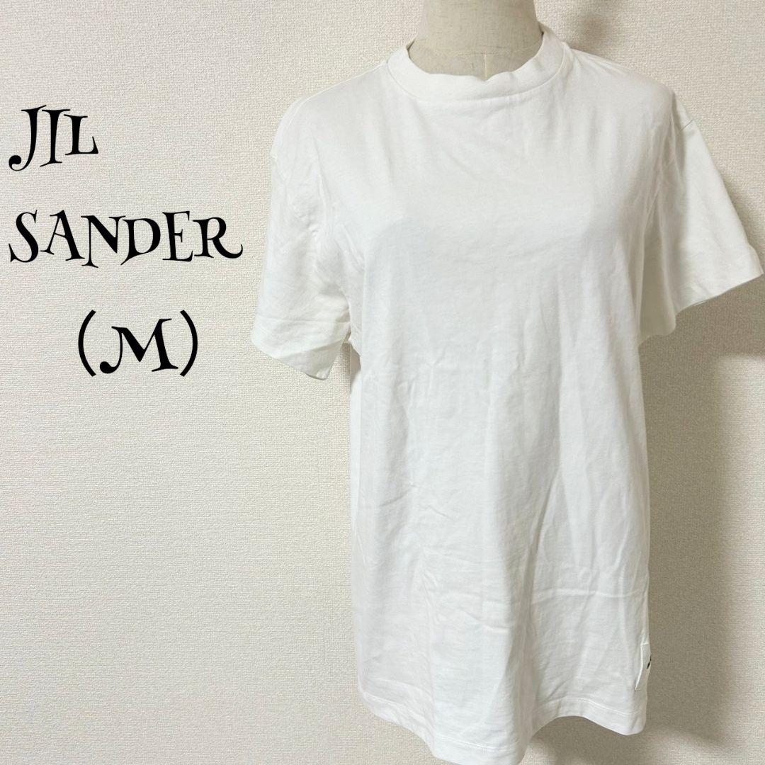 JIL SANDER ジルサンダー(M)白/丸首/半袖/Tシャツ/トップス