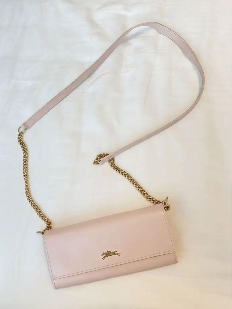 ロンシャン　Longchamp  バック　ショルダー　美品　レザー　結婚式