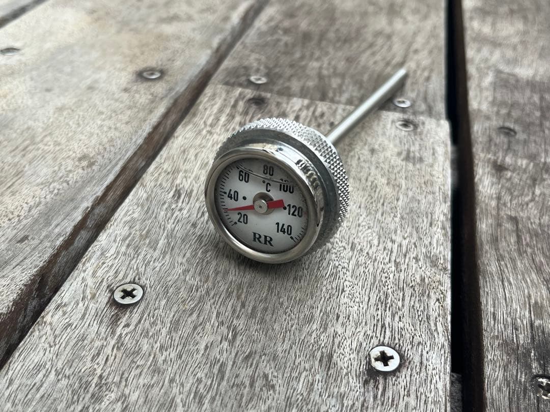 【良品】SR400 SR500 RRディップスティック付油温計 デイトナ 油温計