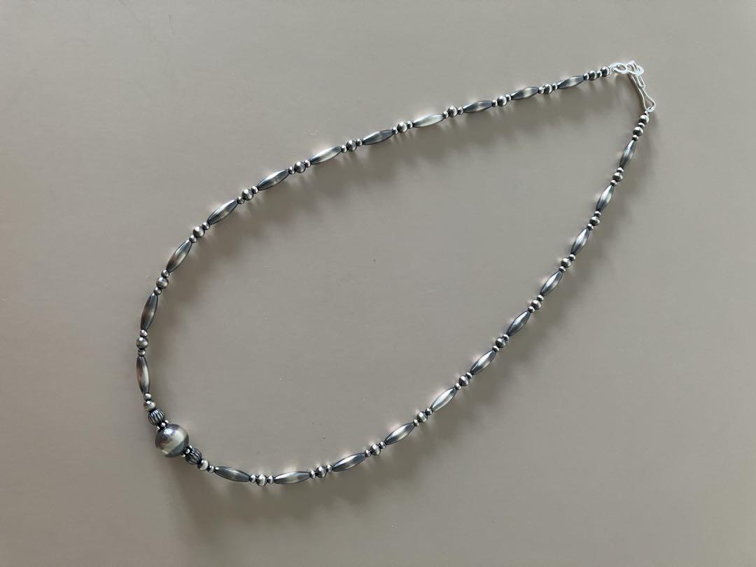 ナバホパールづくしの華奢ネックレス40.4cm