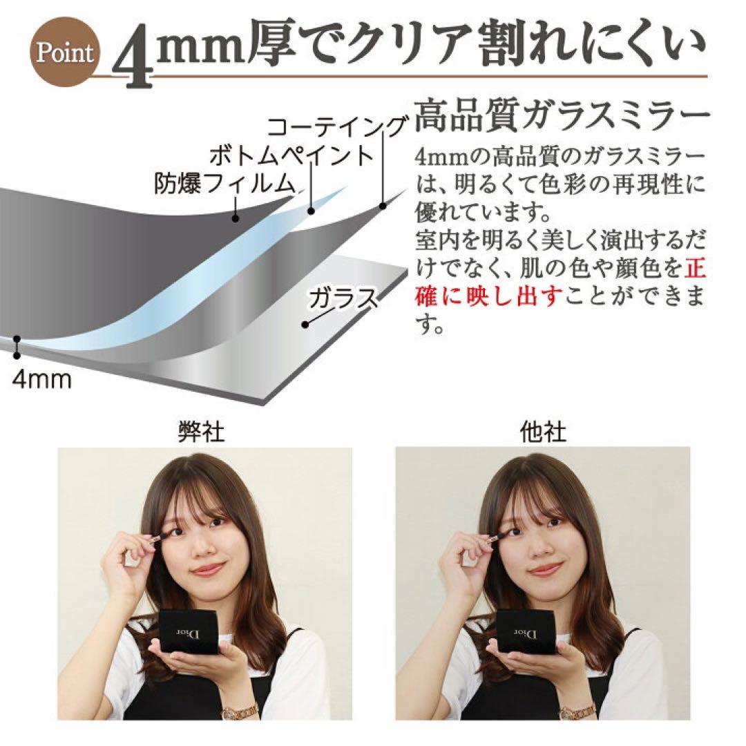 全身鏡 大型 160cmx80cm 鏡 スタンドミラー 姿見鏡おしゃれ ゴールド