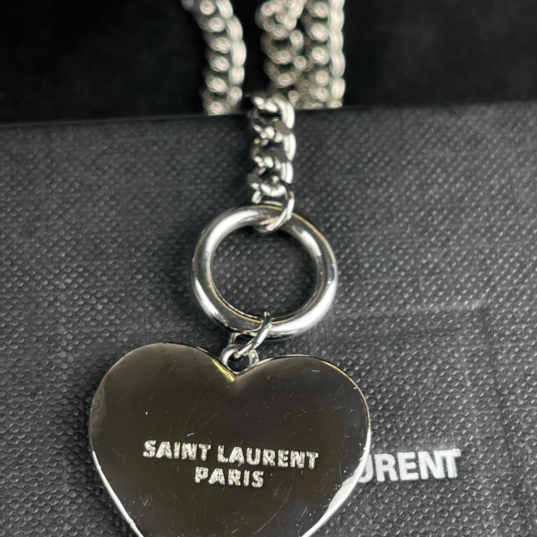 SAINT LAURENT ハート型ネックレス - メルカリ