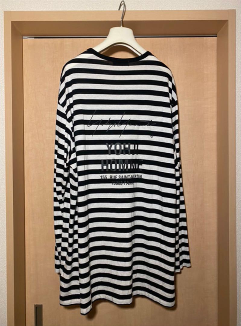 新品未使用yohjiyamamoto pour hommeボーダースタッフT