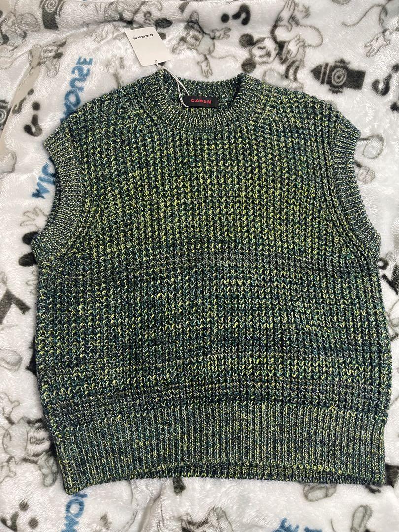 CABaN コットンカシミヤミックスワッフルニット