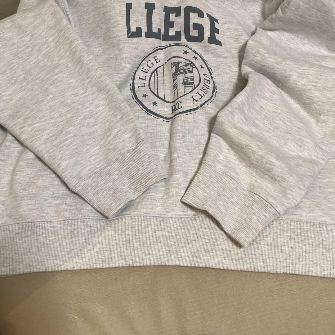 【関税込み】RECTO グレー LLEGE スウェットシャツ Recto Gray 'LLEGE' Sweatshirt Recto