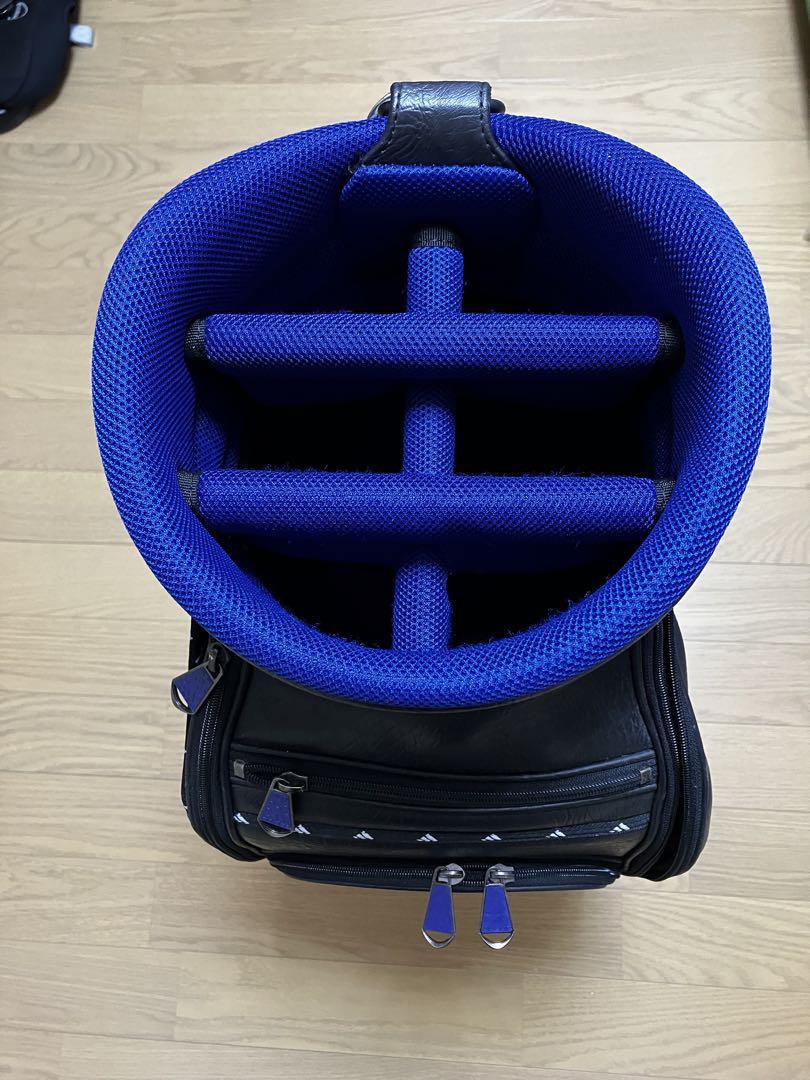 adidas キャディバッグ 黒/青価格