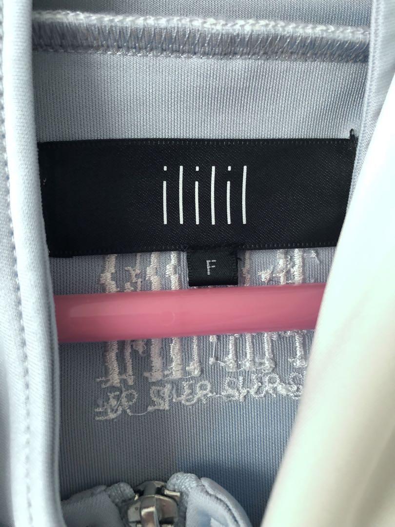 ililil イルイルイル 肩出し オフショルダー ジャージ パーカー