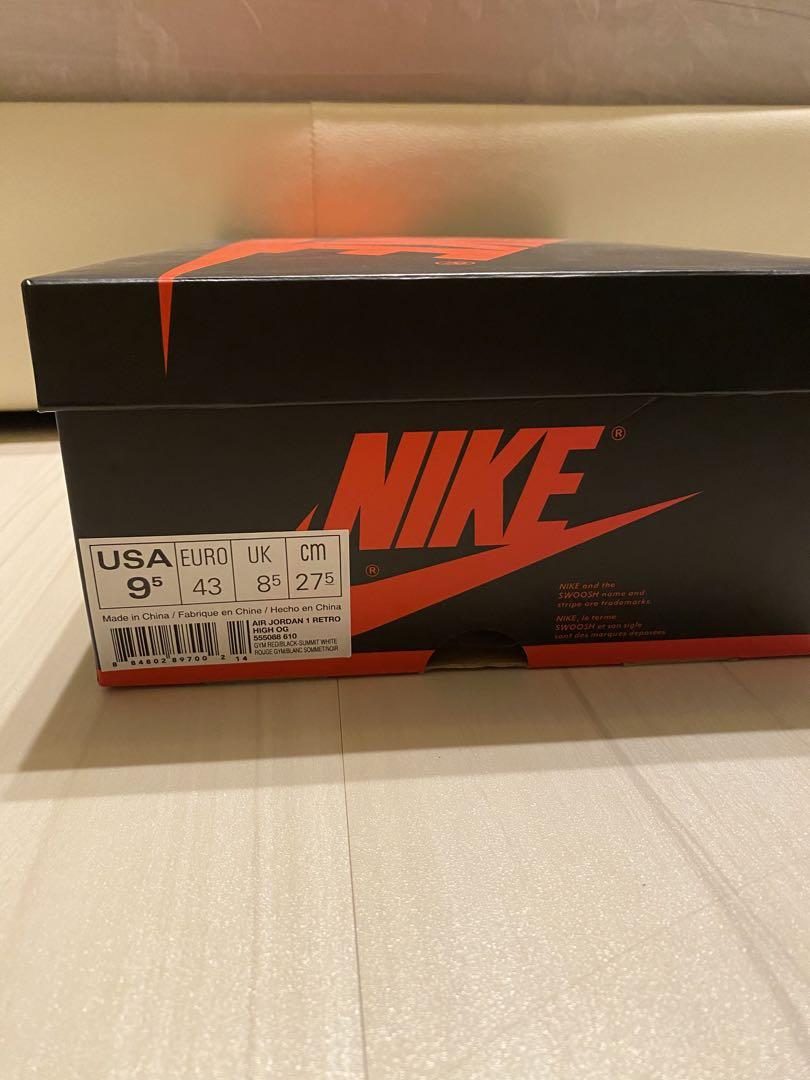 靴 Nike Jordan1 Retro High Bred To