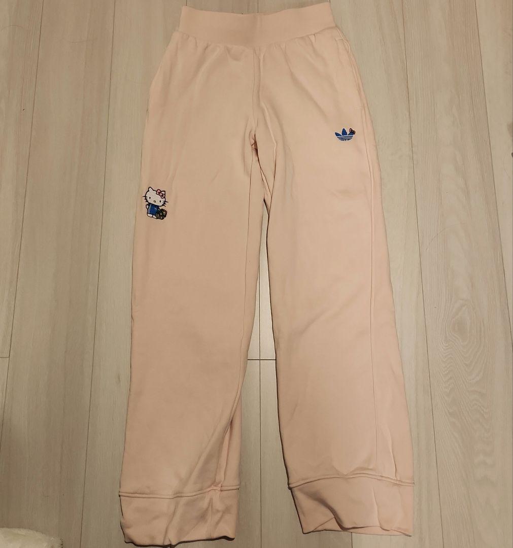 adidas HELLO KITTY ピンクスウェットパンツ M