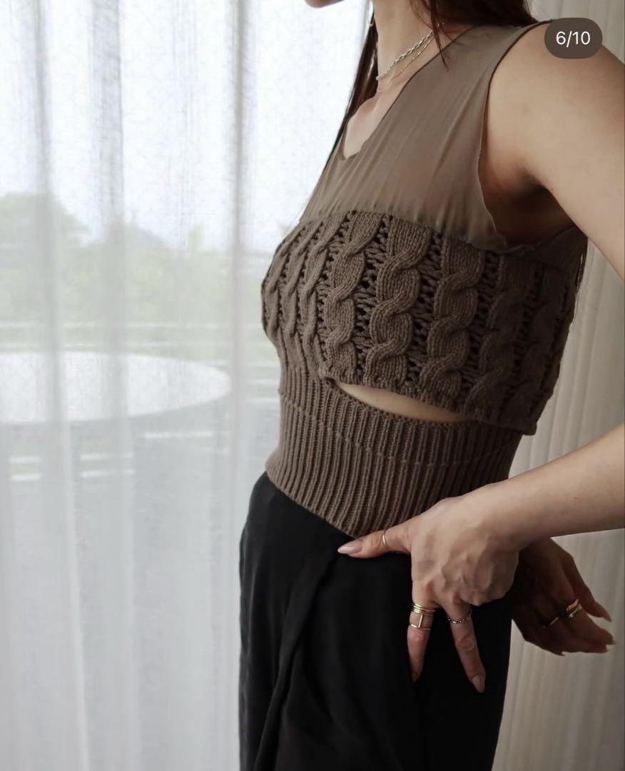 tyn.tgorトゴール cable bustier ケーブルビスチェ - メルカリ