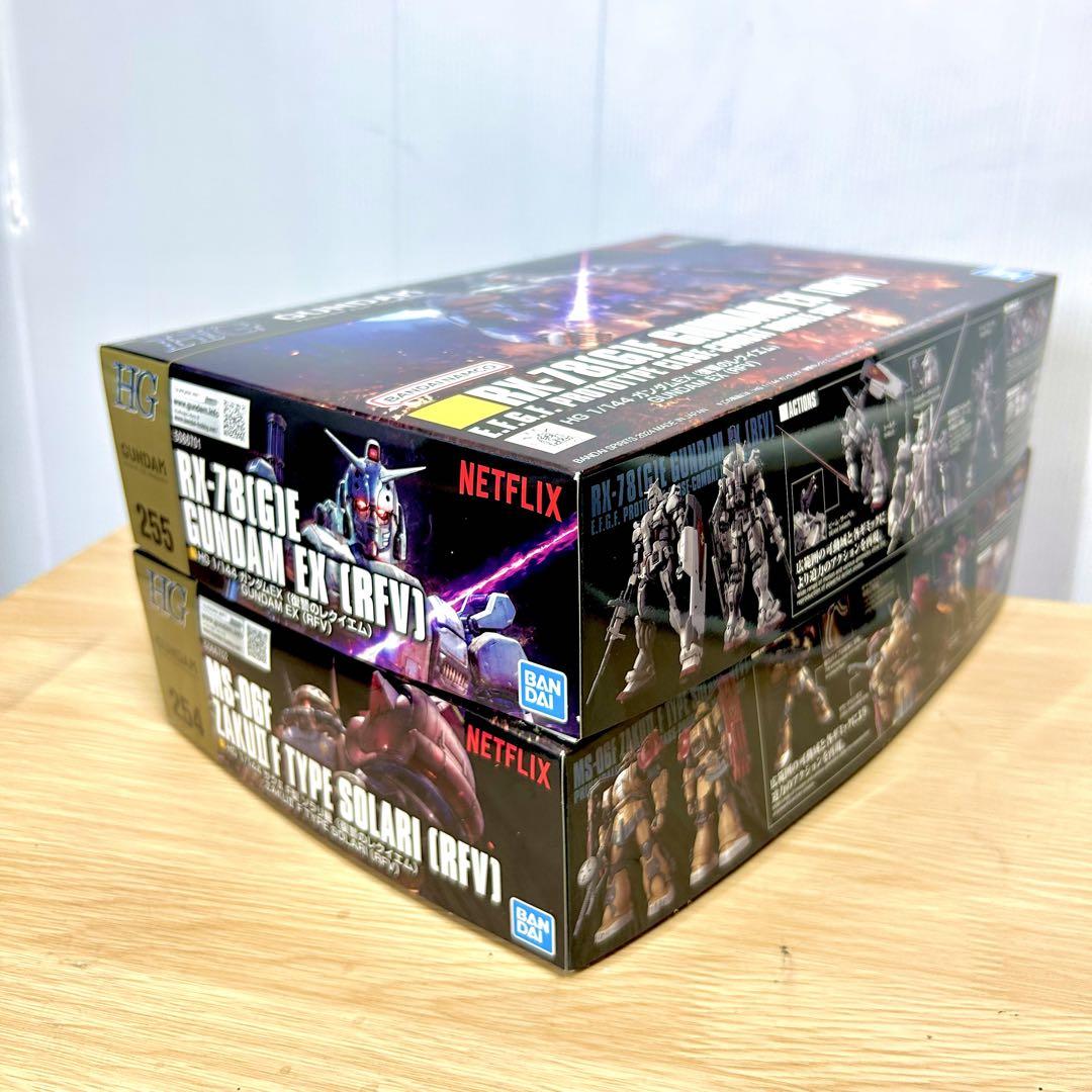 ネトフリ ガンダム ガンダムEXザクⅡ F型ソラリ機 2種セット