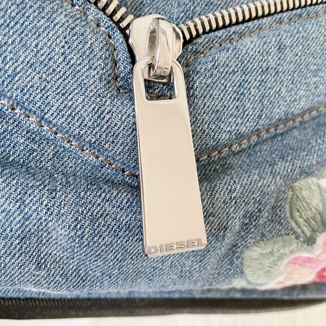 専用【美品】DIESEL ディーゼル 花柄 刺繍 デニム リュック