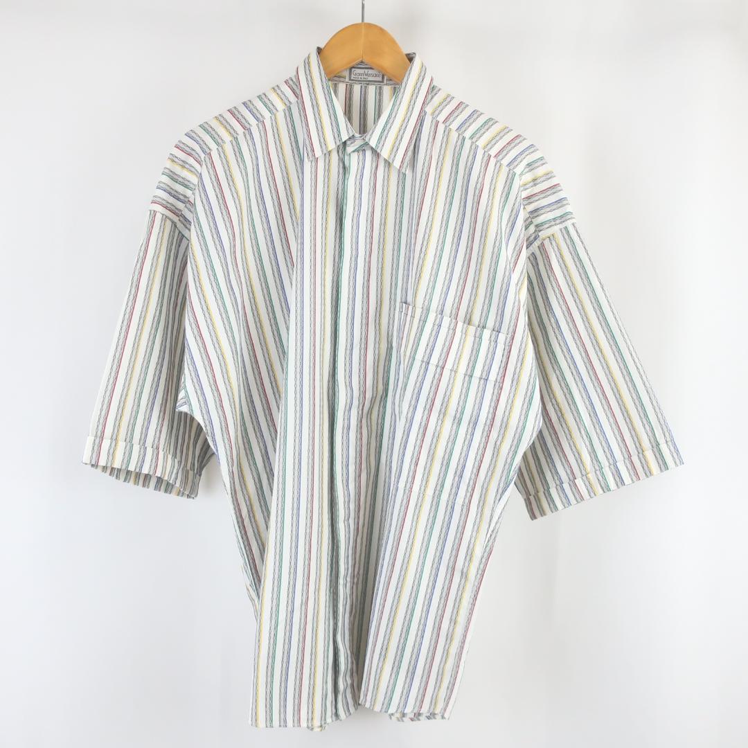 VINTAGE イタリア製 GIANNI VERSACE ストライプ シャツ