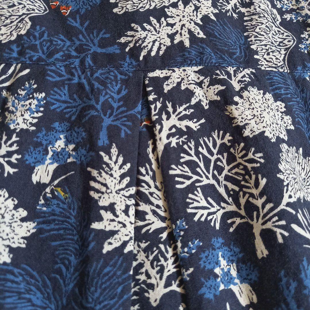 美品【Sunny Clous】珊瑚礁の魚たち コットンワンピース
