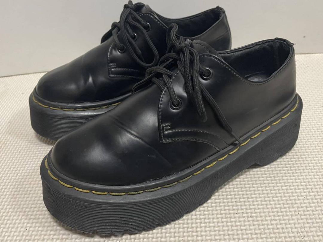 イングランド製Dr Martensドクターマーチン厚底シューズ23.0cm黒
