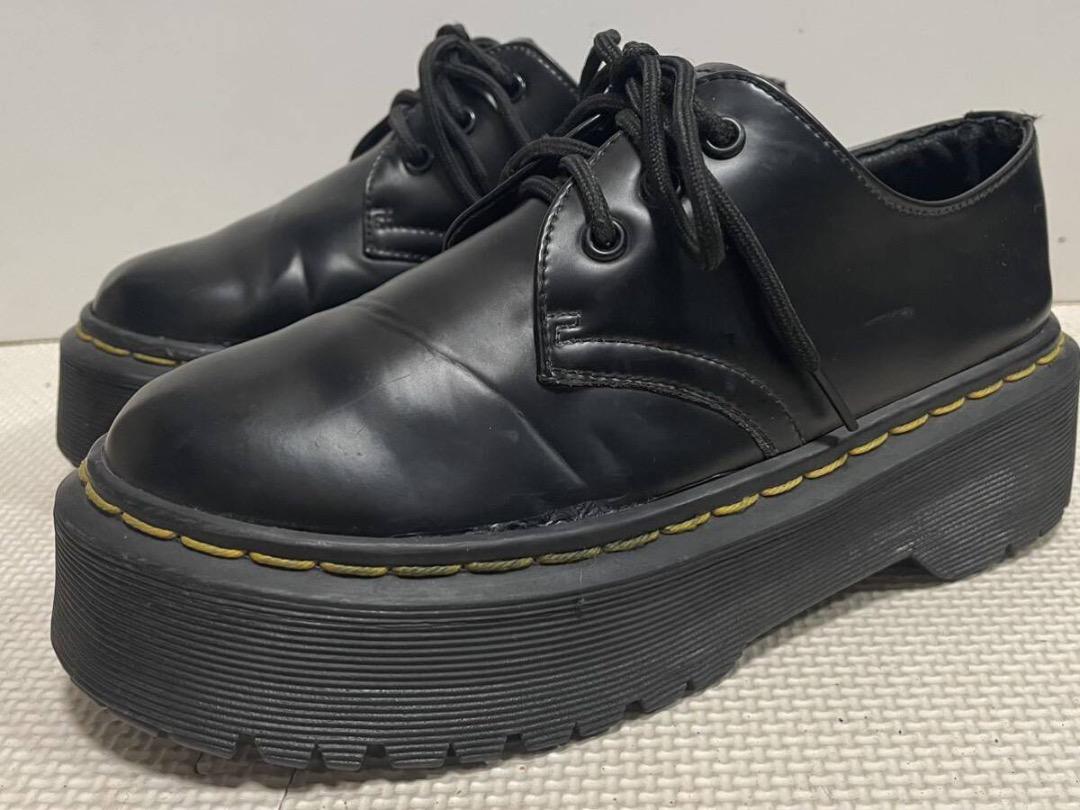 イングランド製Dr Martensドクターマーチン厚底シューズ23.0cm黒