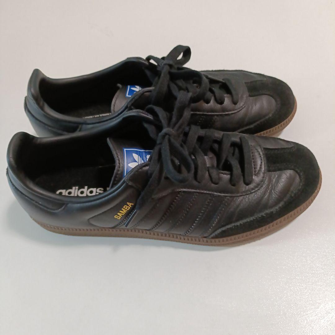 adidas Samba ブラックシューズ　26インチ