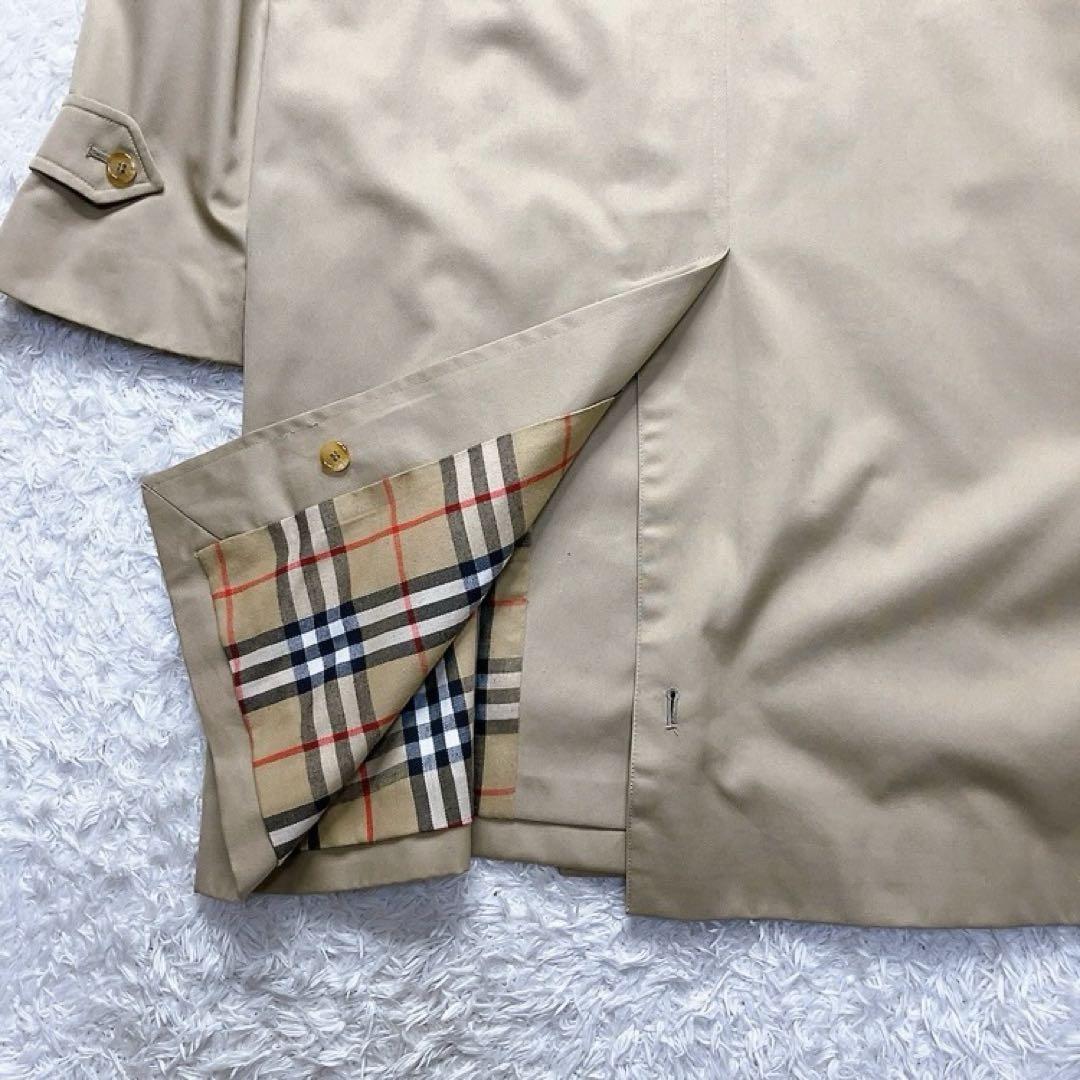 美品✨　バーバリーズ　ステンカラーコート　ノバチェック　ベルト付　ロング