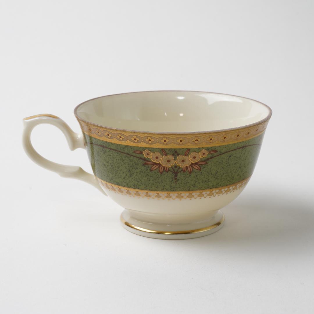 コールポート 1920年代 バットウィング グリーン ティーカップ