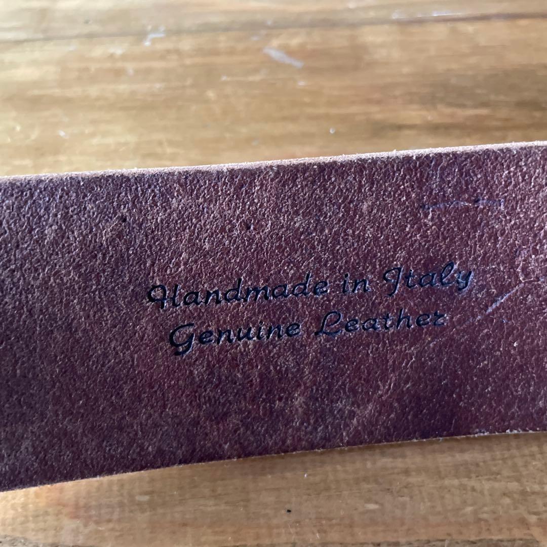 STONE ISLAND Denimes レザーベルト ブラウン 34 STONE ISLAND Denimes レザーベルト ブラウン 34