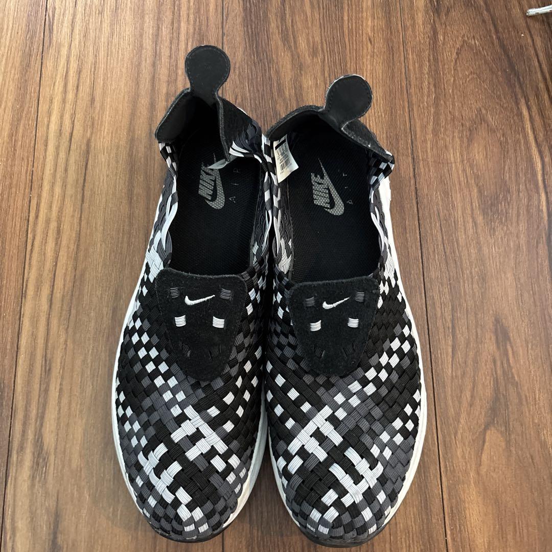 Nike AIRWOVENスリッポン 黒白