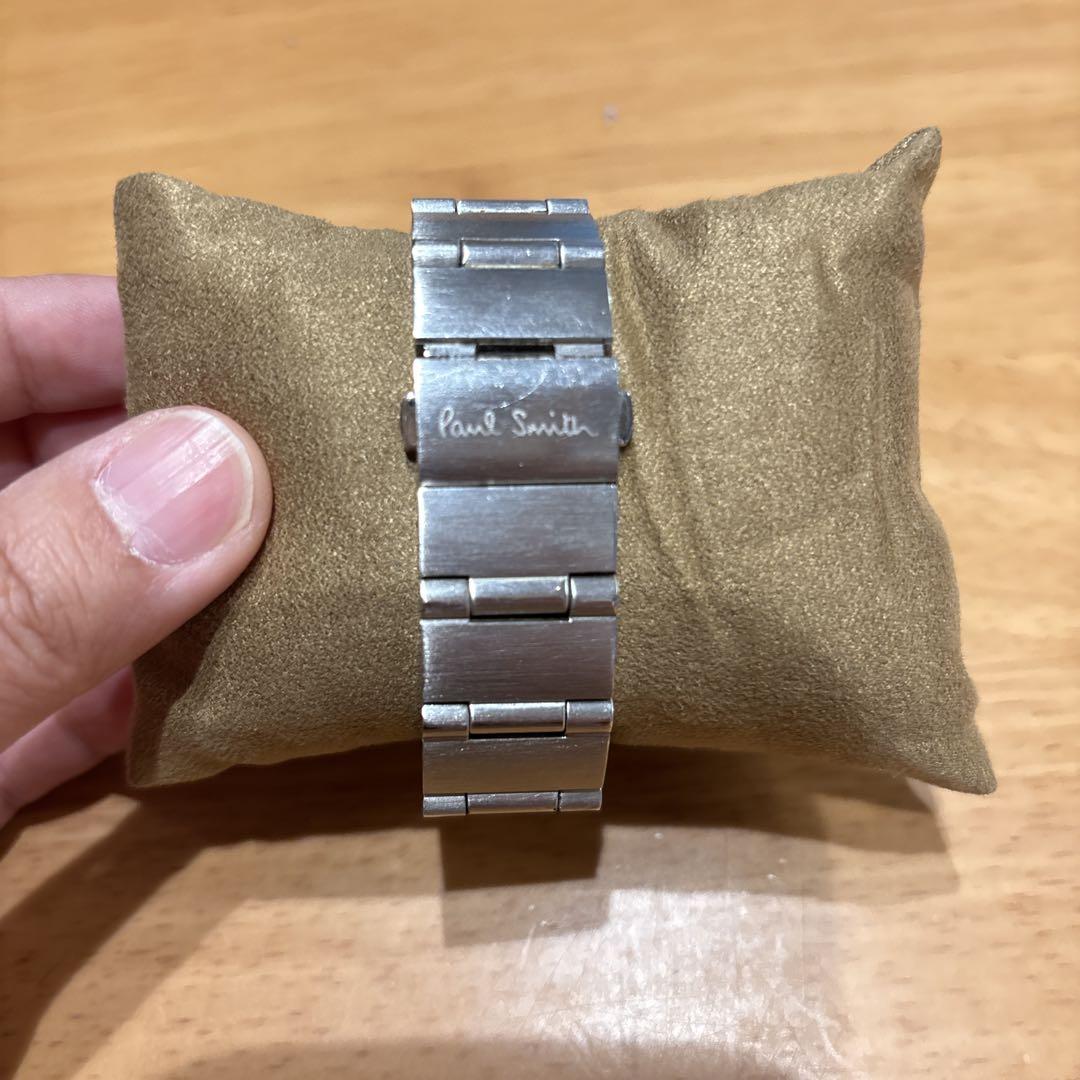 【美品】ポールスミス PaulSmith 時計 メンズ ダークブルー 電池切れ