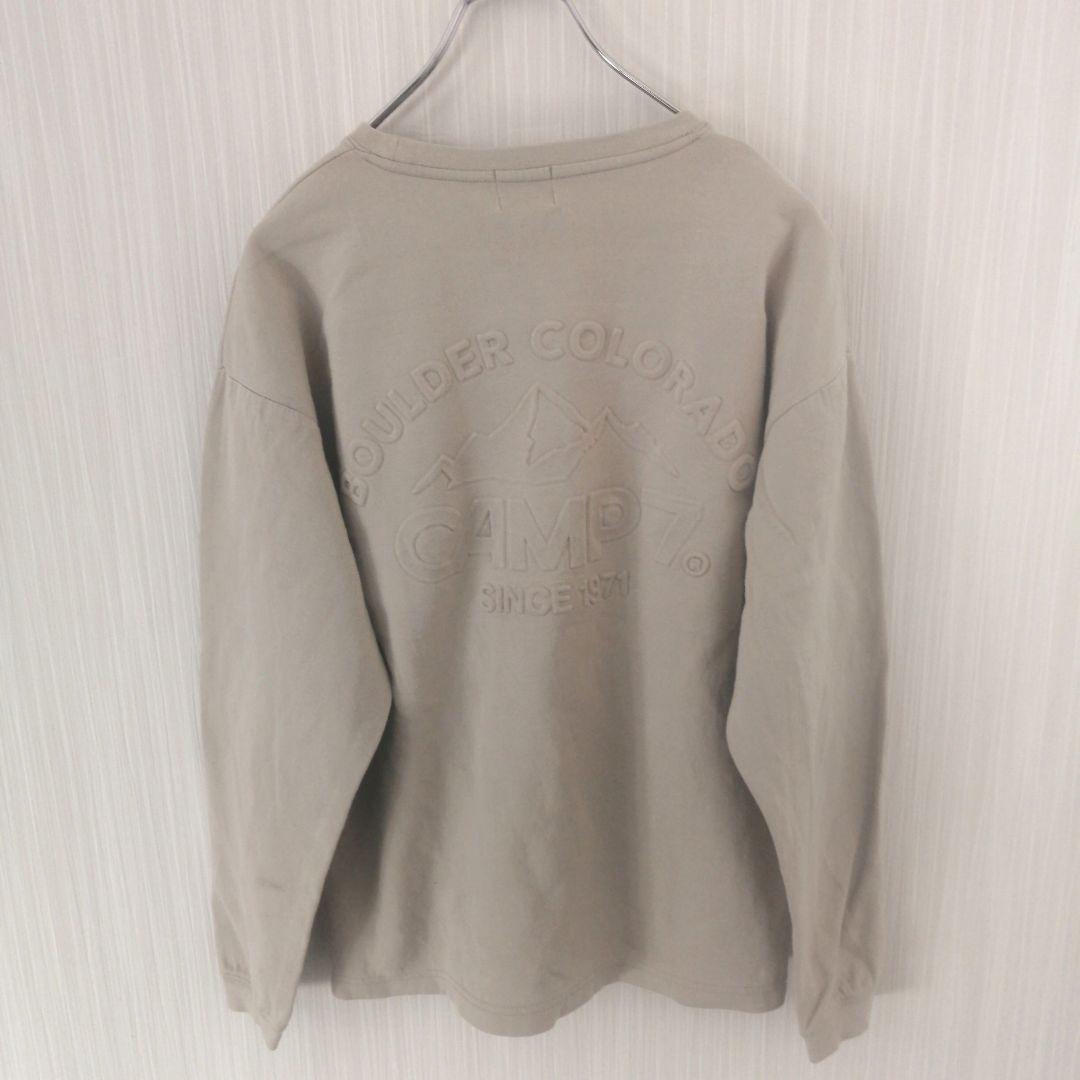 CAMP7　ロンＴ　長袖　カットソー　ロゴ