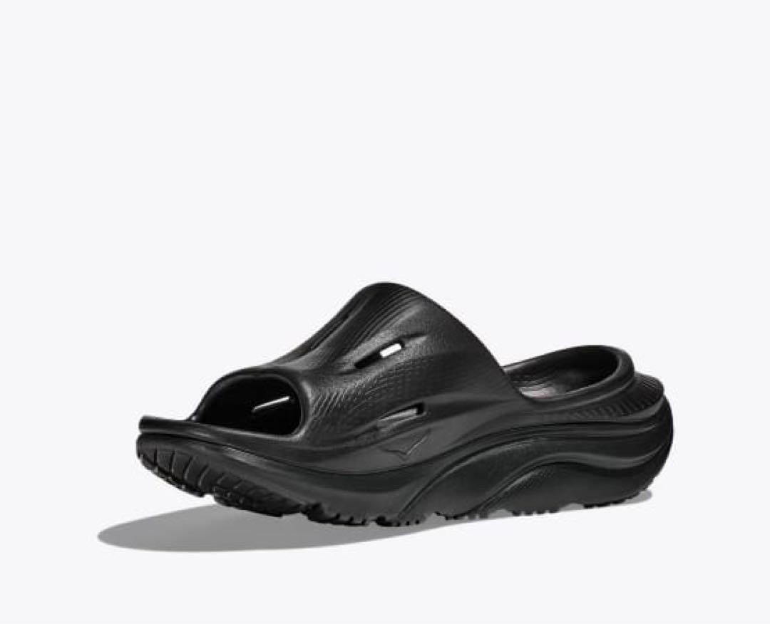 【新品・試着のみ】HOKA ホカ オラリカバリースライド3 ブラック 25cm