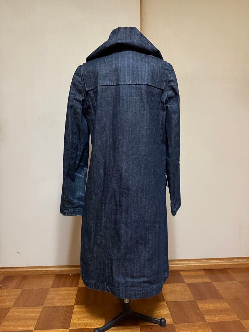 APC フード付きデニム風ロングコートS・APC