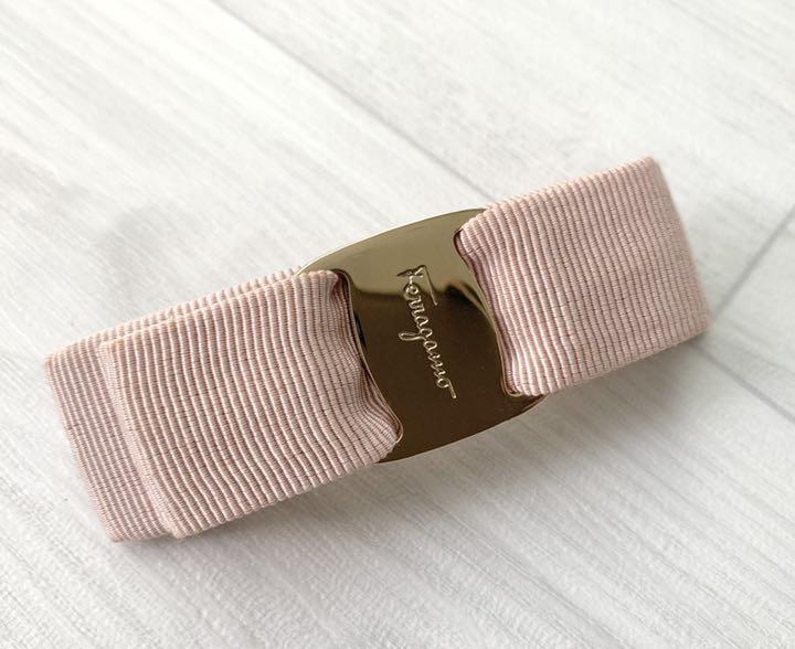 【美品】フェラガモ♡リボンバレッタ♡ピンク