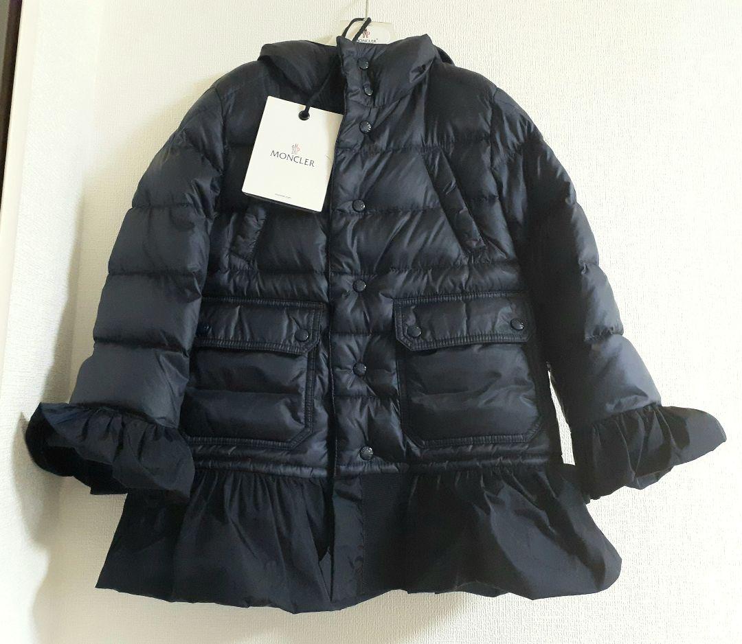 MONCLER コート ネイビー 定価125000円 RCwAu-m75871554329 キッズ ダウンジャケット 人気SALE
