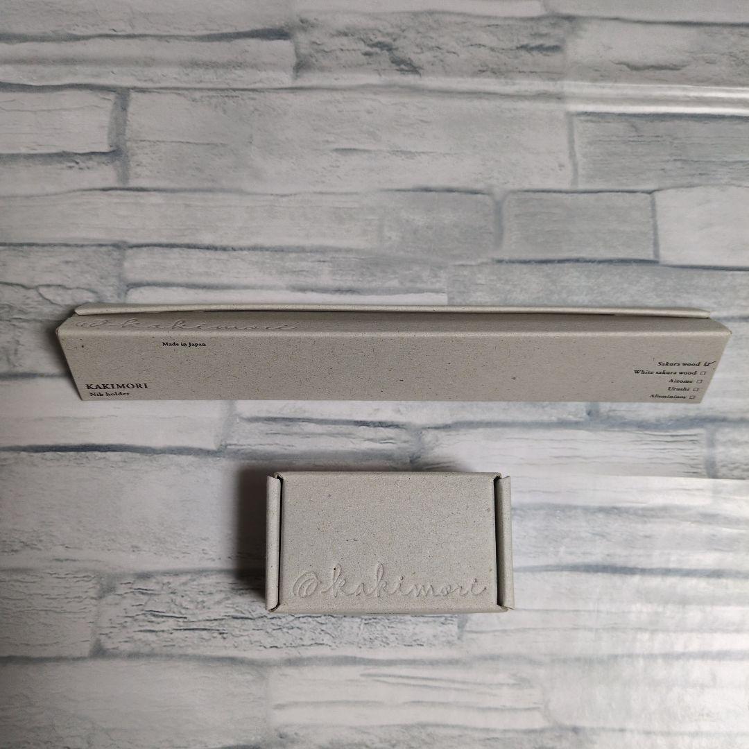 カキモリ メタルニブ（ステンレスニブ）ニブホルダー（山桜）オマケ御朱印帳・色鉛筆 カキモリ メタルニブ（ステンレスニブ）ニブホルダー（山桜