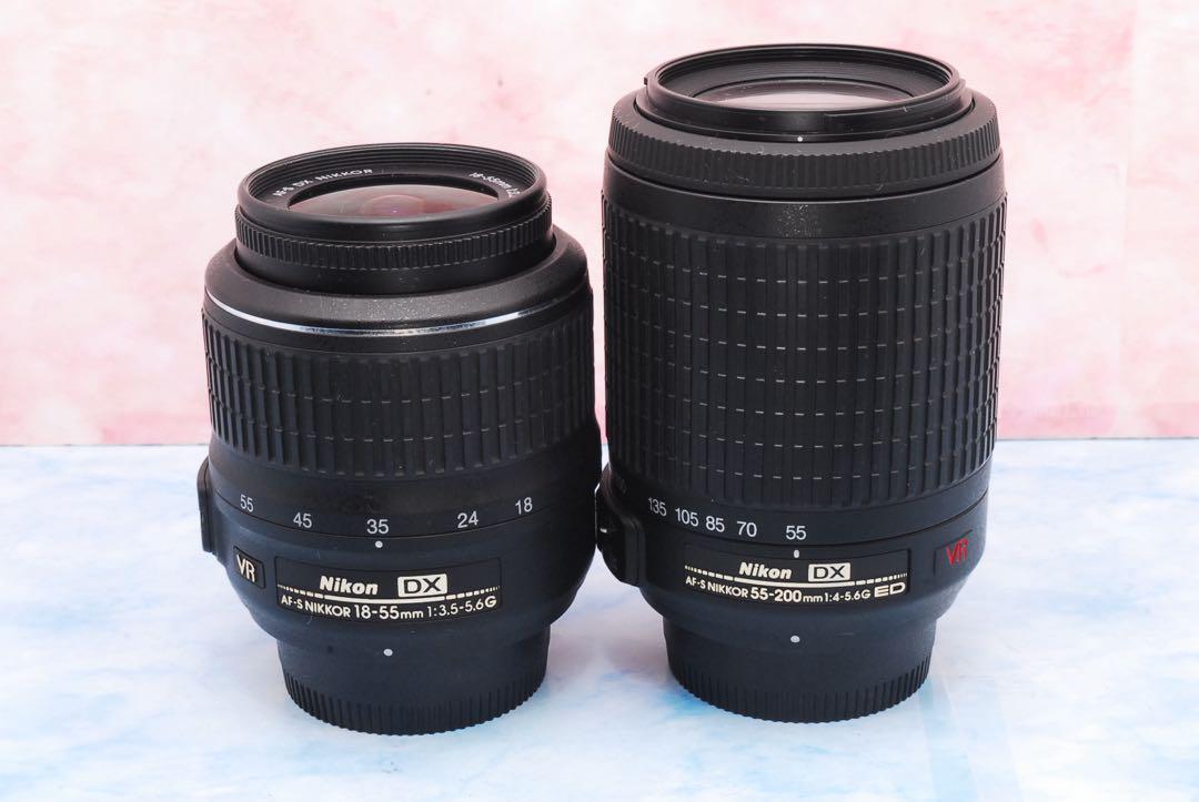 Nikon D3000★望遠レンズ付Wレンズ★一眼レフカメラ★デビュー向け♪