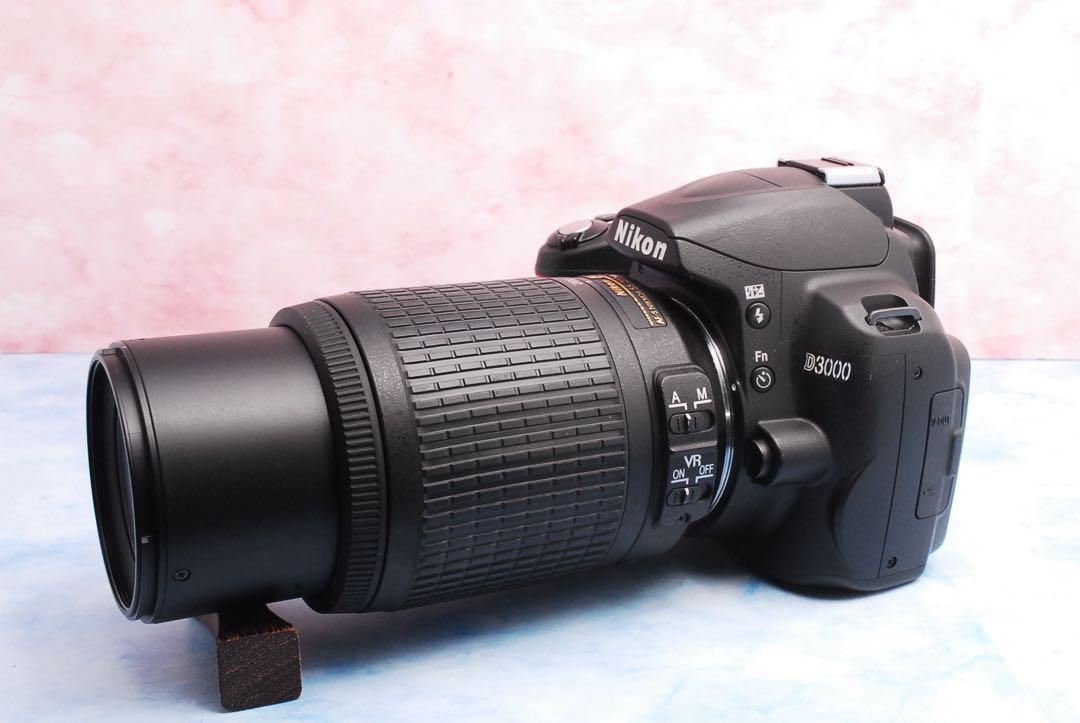 Nikon D3000★望遠レンズ付Wレンズ★一眼レフカメラ★デビュー向け♪