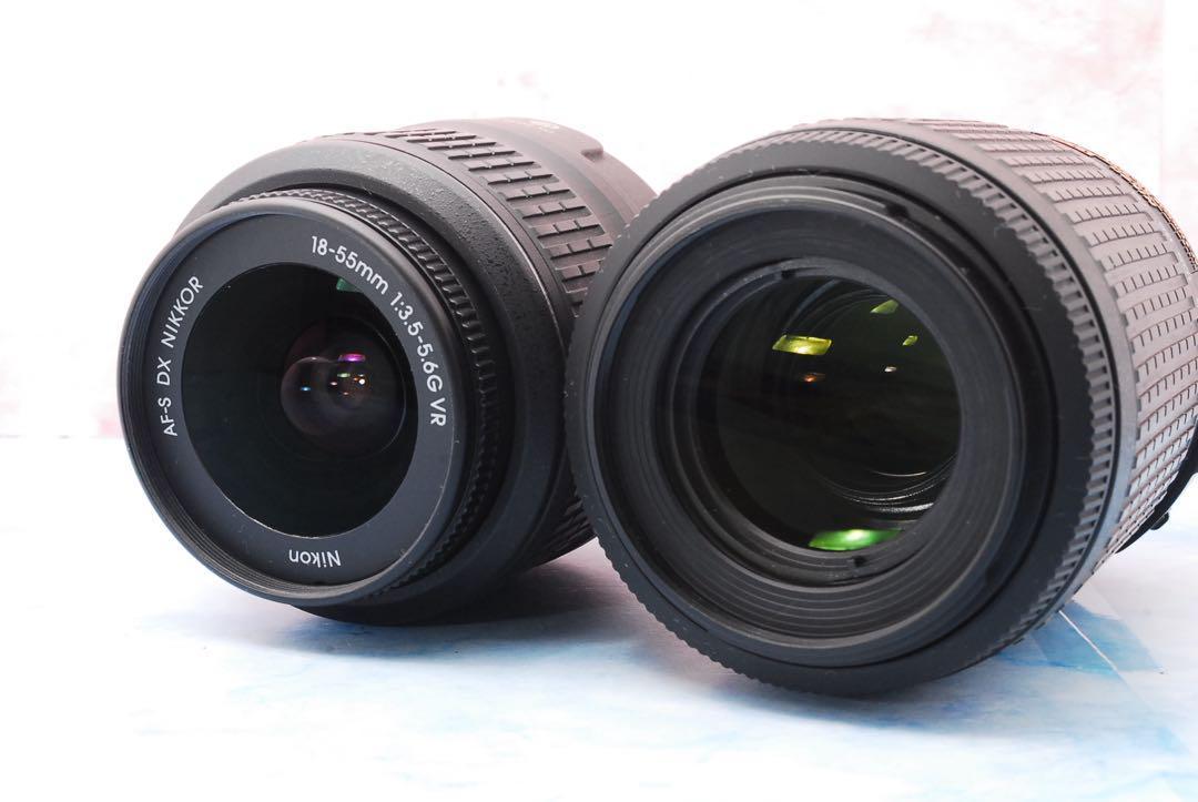Nikon D3000★望遠レンズ付Wレンズ★一眼レフカメラ★デビュー向け♪