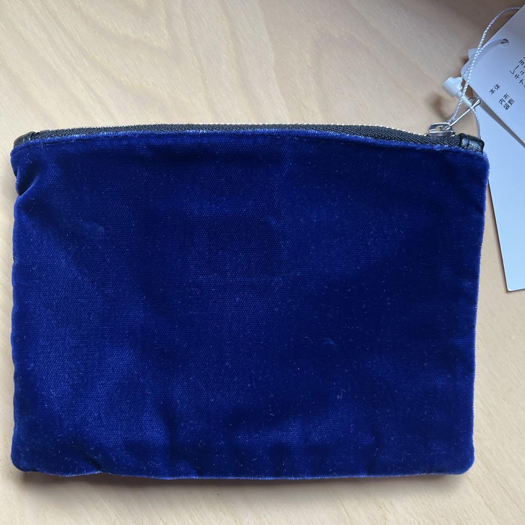 LUDLOW 刺繍ポーチ ネイビー 新品