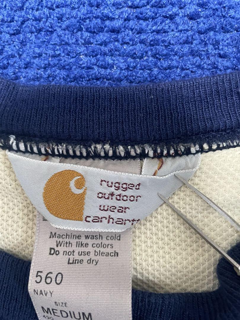【80s〜90s】Carhartt スウェット　ナス紺　ネイビー　USA製
