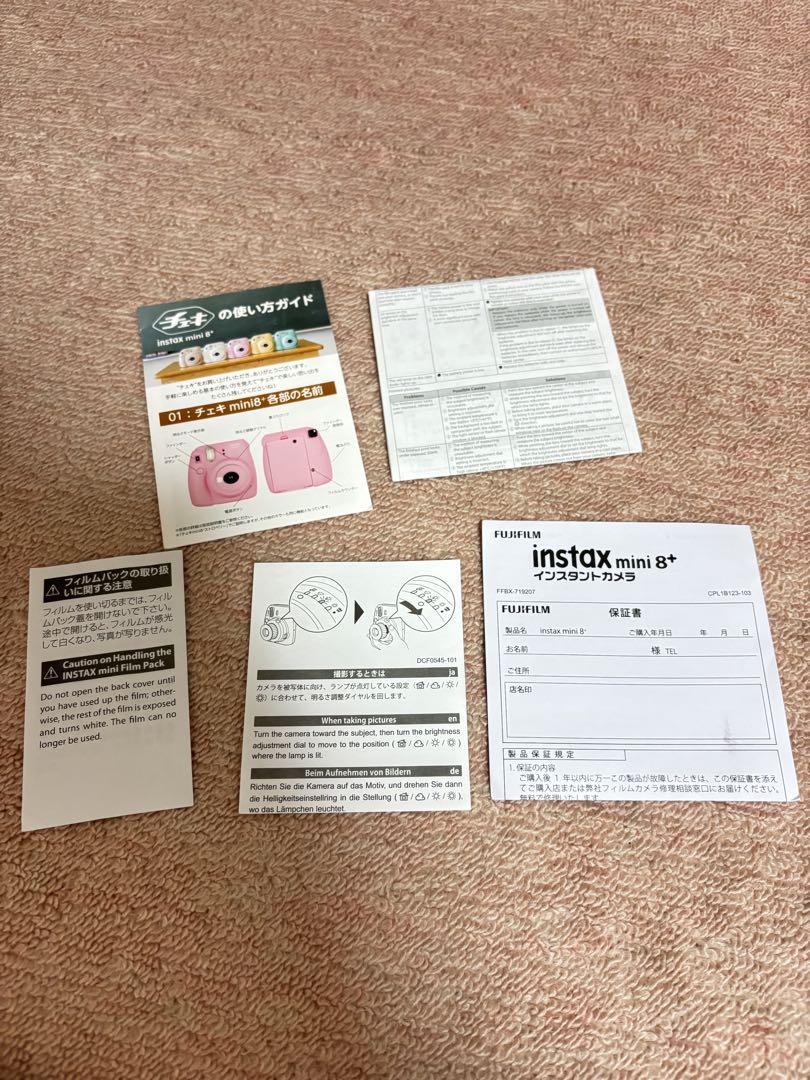 FUJIFILM インスタントカメラ チェキ instax mini8プラス