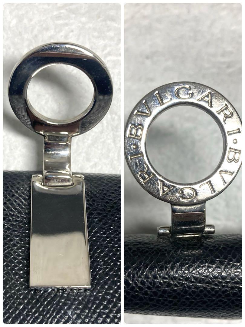 BVLGARI ブルガリ　ブルガリ　ブルガリ　レザー　6連キーケース　ブラック