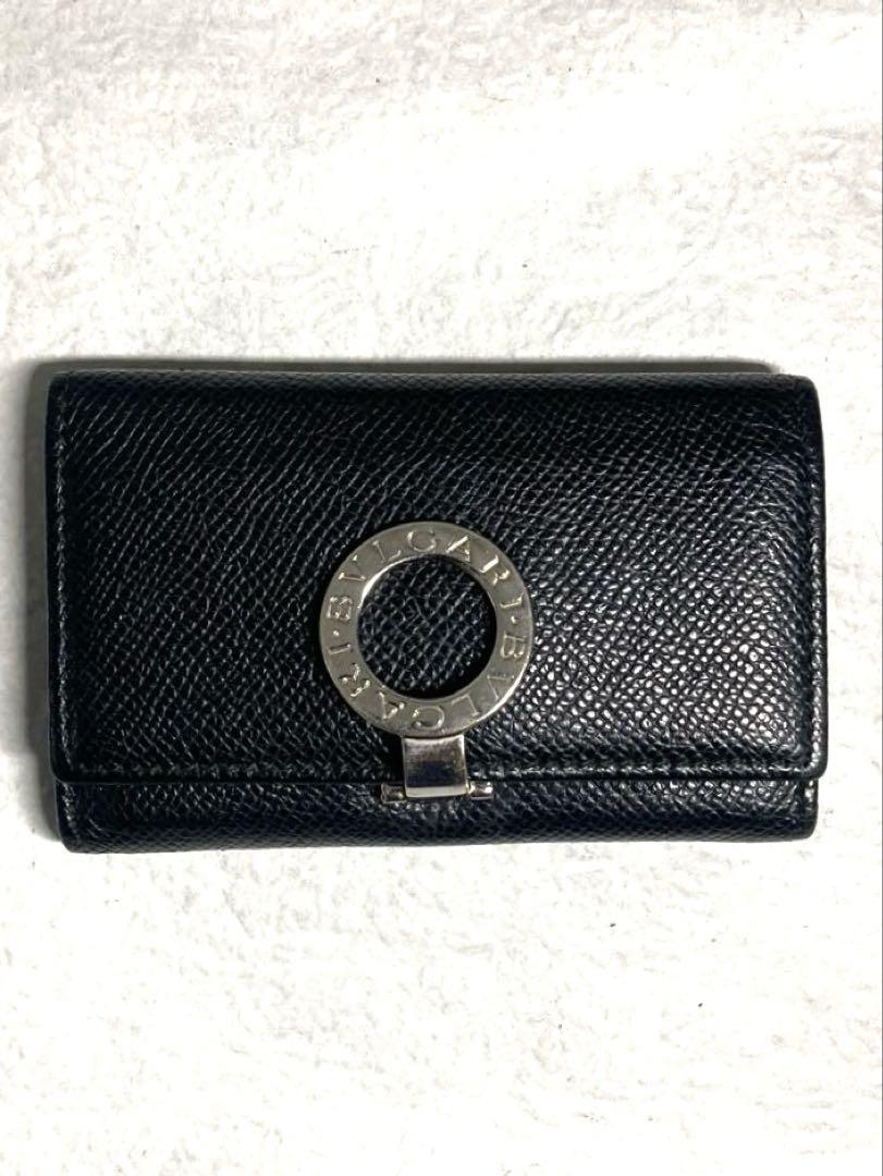 BVLGARI ブルガリ　ブルガリ　ブルガリ　レザー　6連キーケース　ブラック