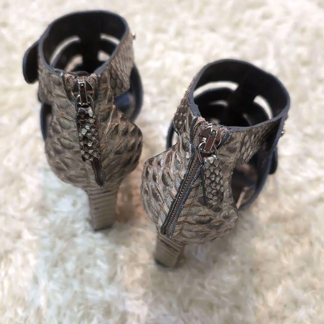 GUCCI（グッチ） パイソン スタッズ サンダル サイズ36 - メルカリ