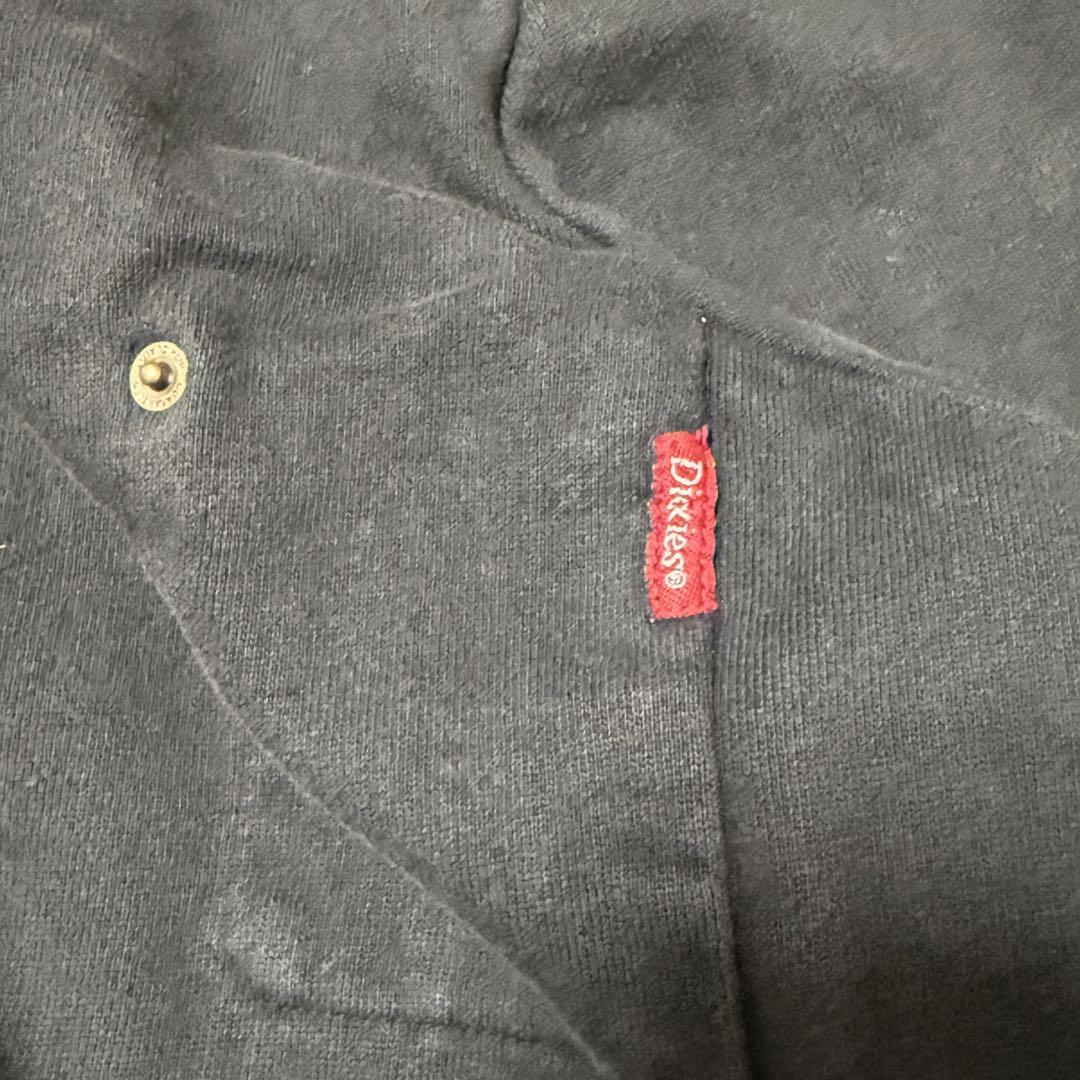 古着ディッキーズDickies裏フリースカバーオールジャケット赤タブ付アウター