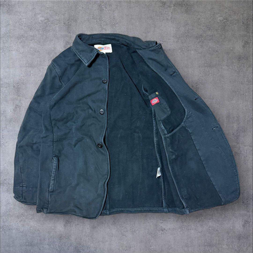 古着ディッキーズDickies裏フリースカバーオールジャケット赤タブ付アウター