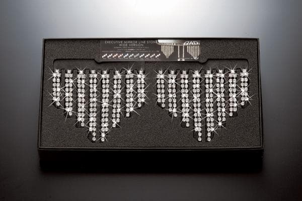 ギャルソン D.A.D エグゼクティブミラーラインストーン WIDE クリスタル BRIGHTFACE_UK
