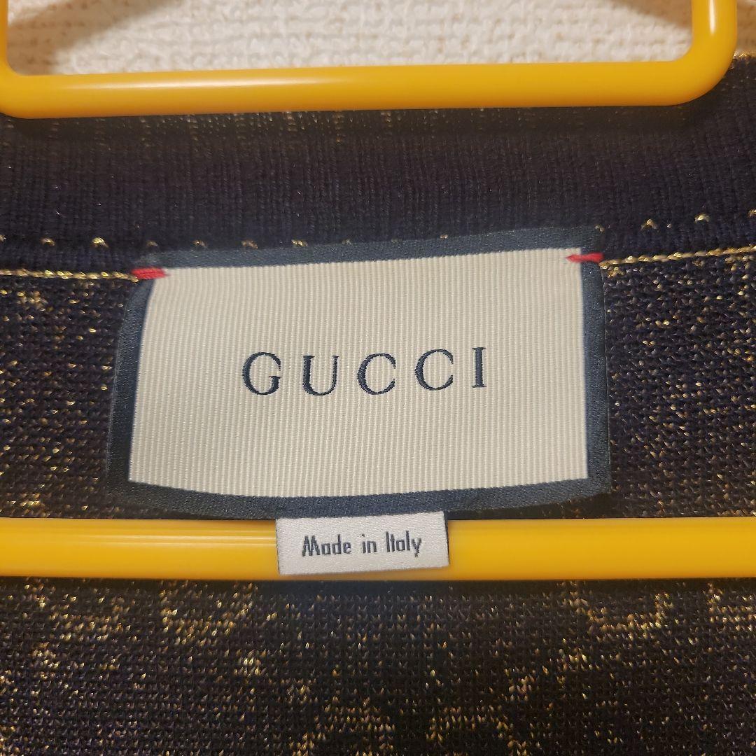 GUCCI GGロゴニットカーディガン S