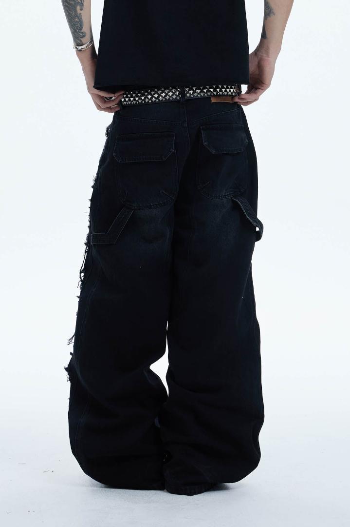 パンツ DND4DES Shredded Baggy Jeans y2k opium